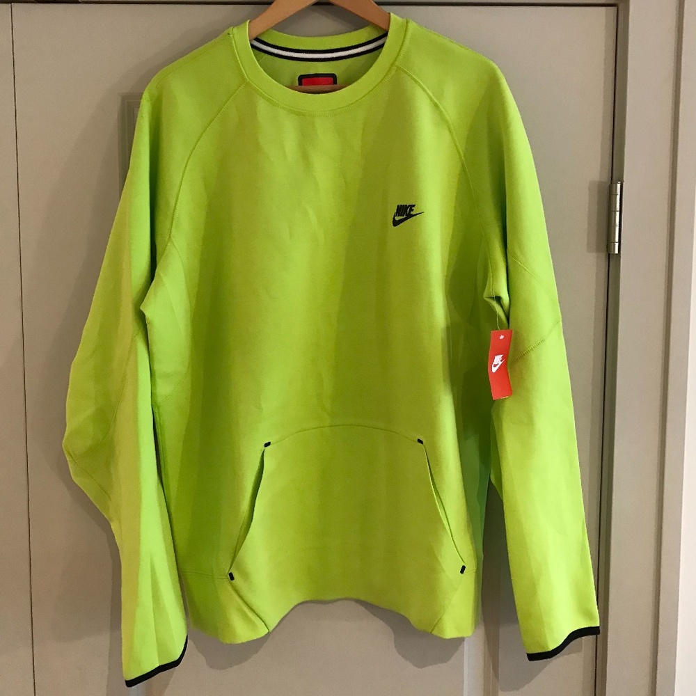 NEW Nike Men'sTech Fleece Sweatshirt  XL Green